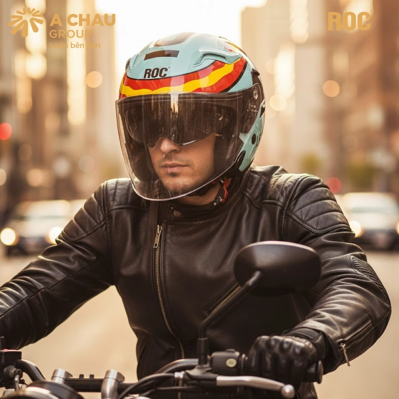 Mũ bảo hiểm 3/4 có kính nam