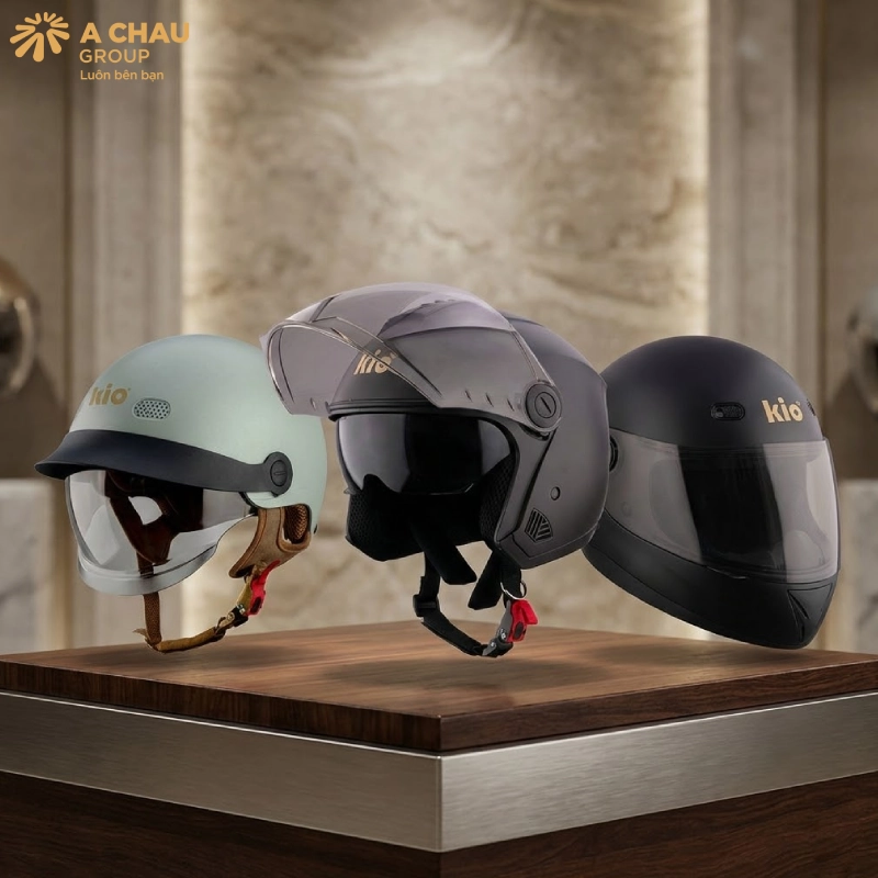 Mũ bảo hiểm thương hiệu KiO trẻ trung năng động