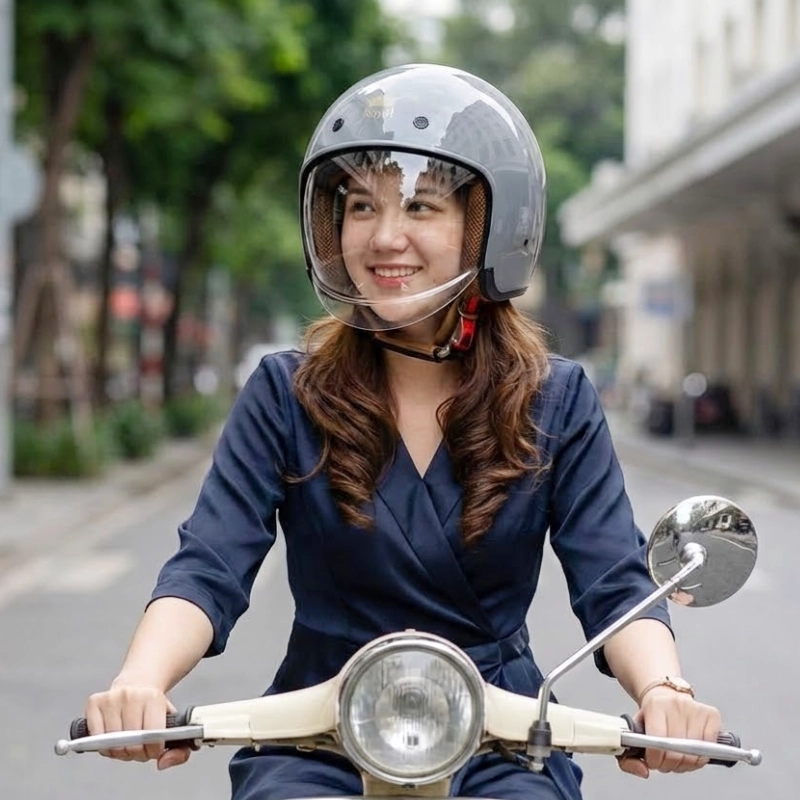 Mũ bảo hiểm nữ đẹp Royal M139