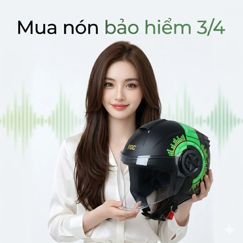 Mua nón bảo hiểm 3/4 ở đâu tốt nhất?