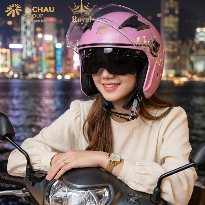 Mũ bảo hiểm 3/4 Royal M268 2 kính