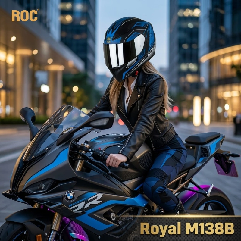 Mũ bảo hiểm fullface cho nữ Royal M138B