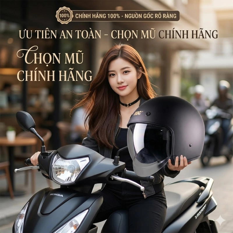 Ưu tiên mũ bảo hiểm chính hãng, nguồn gốc rõ ràng