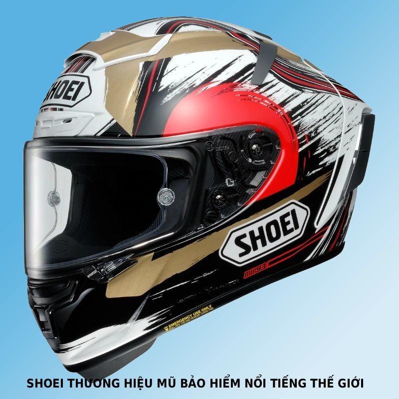 SHOEI nằm trong top các thương hiệu mũ bảo hiểm nổi tiếng thế giới 