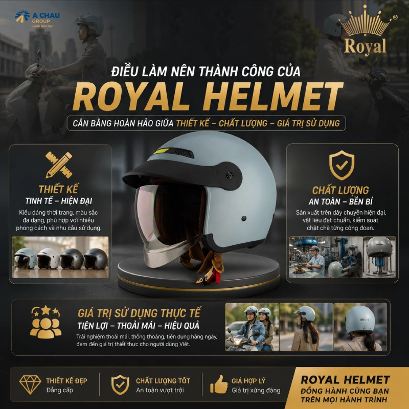 Điều gì làm nên thành công của Royal Helmet?