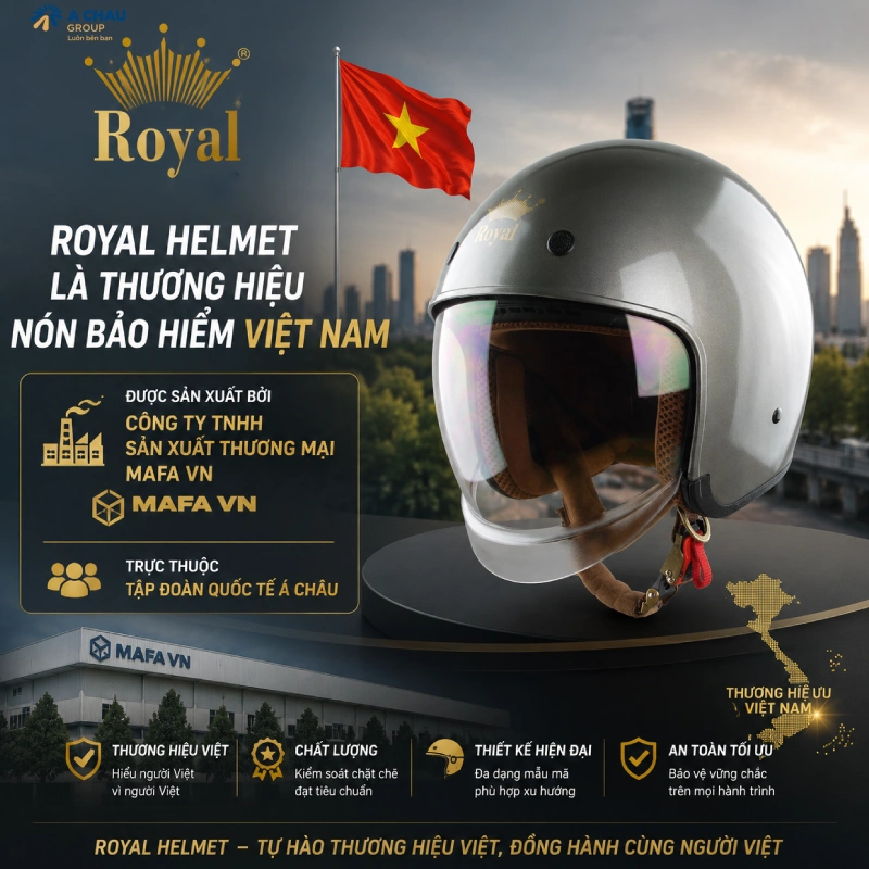 Mũ bảo hiểm Royal của nước nào ?