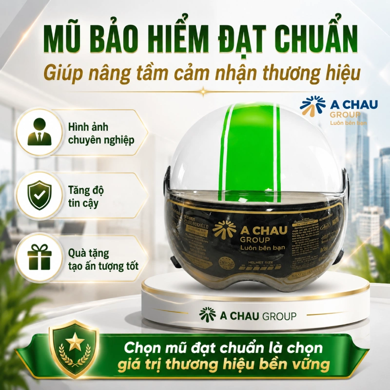 Các mẫu nón bảo hiểm quảng cáo mẫu 1/2 có kính