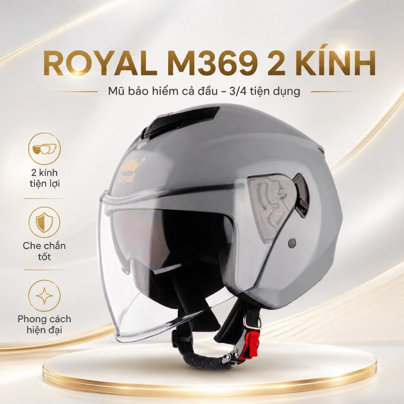 Mũ bảo hiểm chụp cả đầu M369