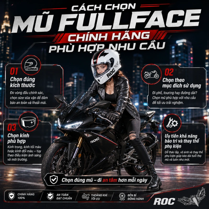 Chia sẻ cách nhận biết mũ fullface chính hãng 8 Cách chọn mũ fullface chính hãng phù hợp nhu cầu