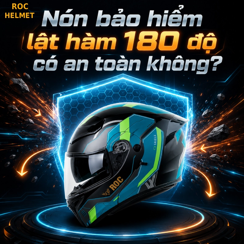 Nón bảo hiểm lật hàm 180 độ: Khám phá những điểm đặc biệt 10 Nón bảo hiểm lật hàm 180 độ có an toàn không? Có rất an toàn