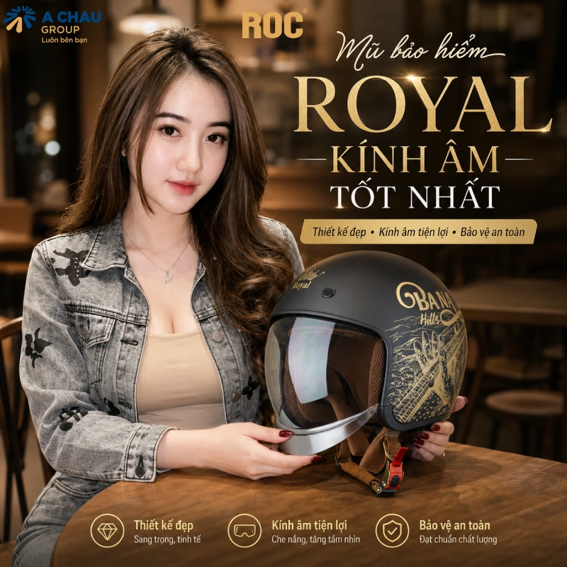 mũ bảo hiểm Royal kính âm tốt nhất