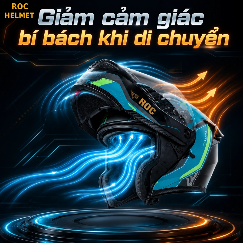 Nón bảo hiểm lật hàm 180 độ: Khám phá những điểm đặc biệt 6 Nón bảo hiểm lật hàm 180 độ giúp giảm cảm giác bí bách khi di chuyển