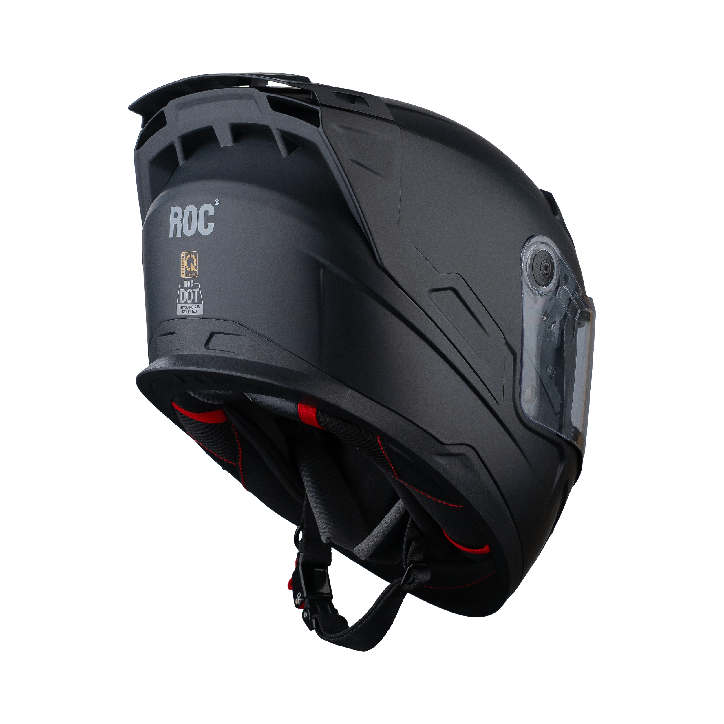 ROC R66 Fullface Helmet 5 r66 đen mờ