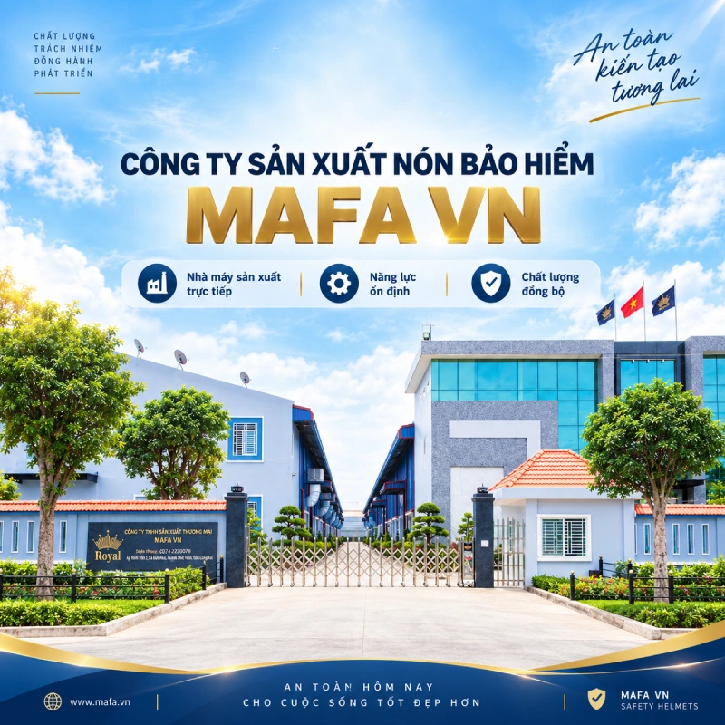 2 công ty sản xuất nón bảo hiểm uy tín hàng đầu Việt Nam 3 Công ty sản xuất nón bảo hiểm Mafa VN