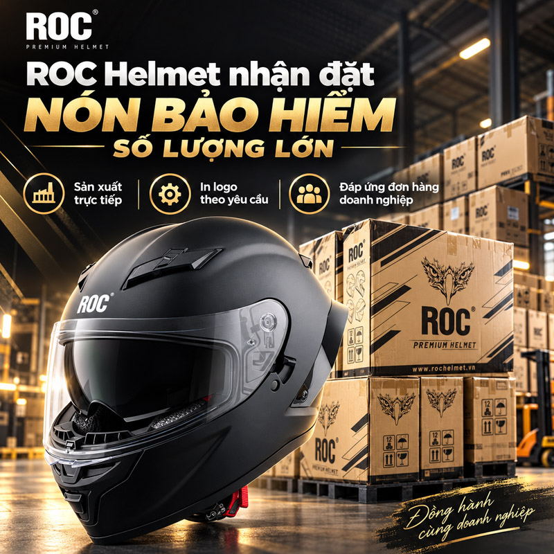 ROC Helmet nhận đặt nón bảo hiểm số lượng lớn