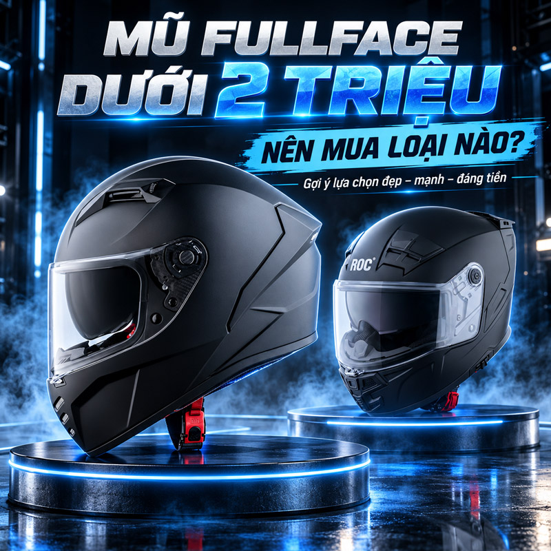 Mũ fullface dưới 2 triệu