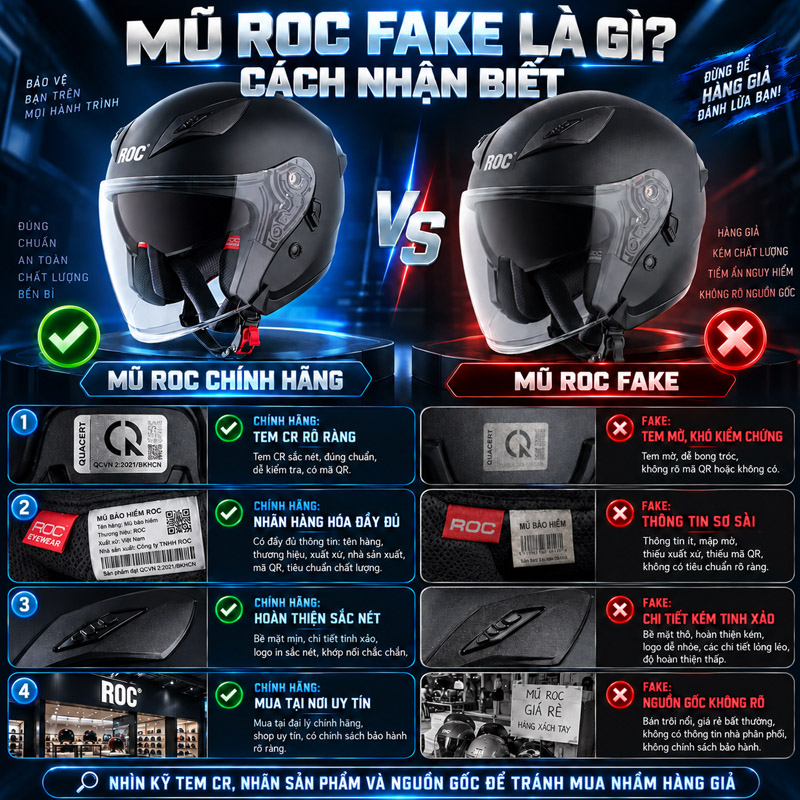 Mũ ROC fake là gì? Cách nhận biết